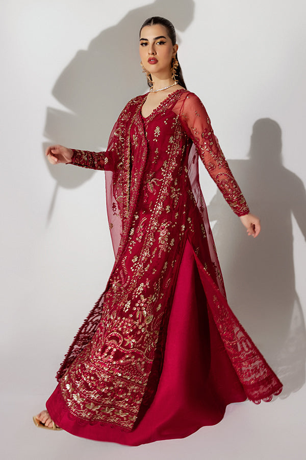 Saffron | Scintilla Formals | Apple Canary L Haute Red Organza