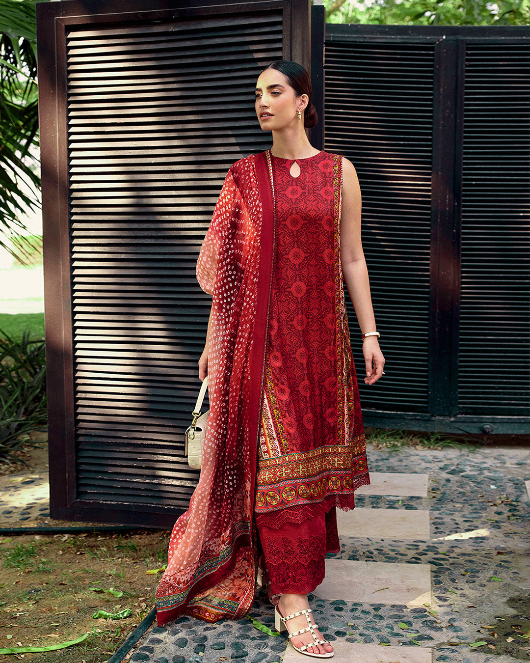 Faiza Saqlain | Carmela Luxury Pret | Gloriana XS Red Oak Silk