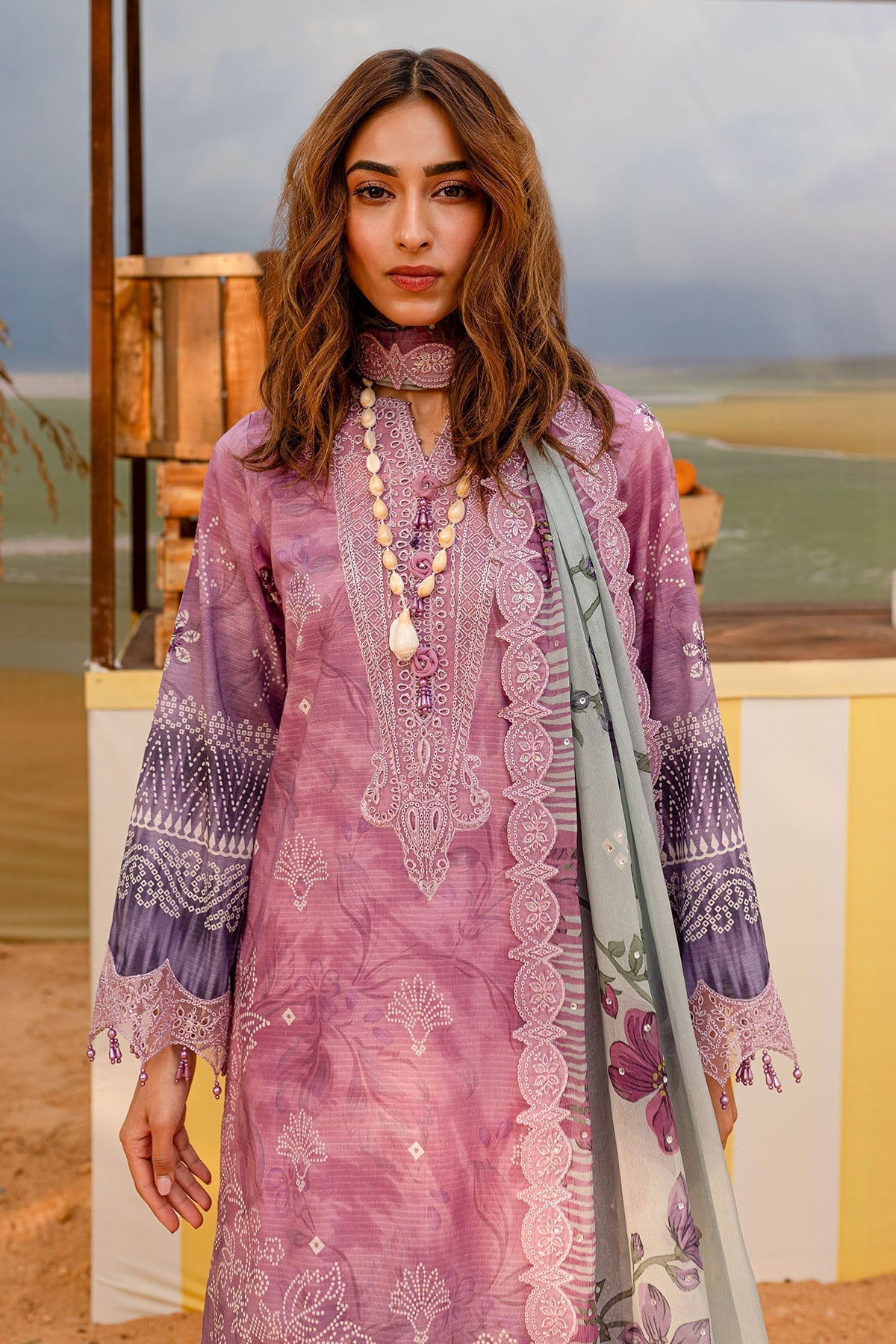 Nureh | Gardenia Lawn 25 | NSG-180 Custom Size Lilac Lawn