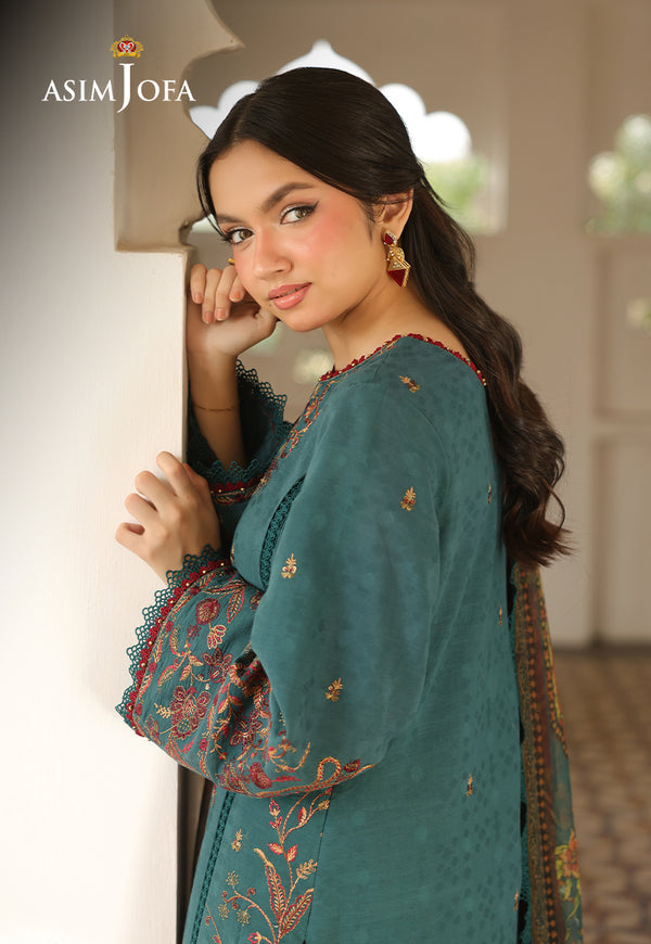 Asim Jofa | Summer Rhapsody | AJUBU-03 Embroidered Jacquard - Pakistani Designer Dress - by Asim Jofa - Type : Ladies Clothes - 100% Original at Saira Sultan