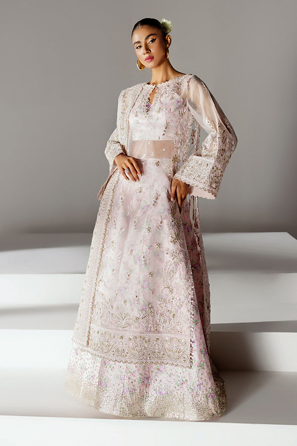 Saffron | Scintilla Formals | Chiffon Mist L Off White Organza