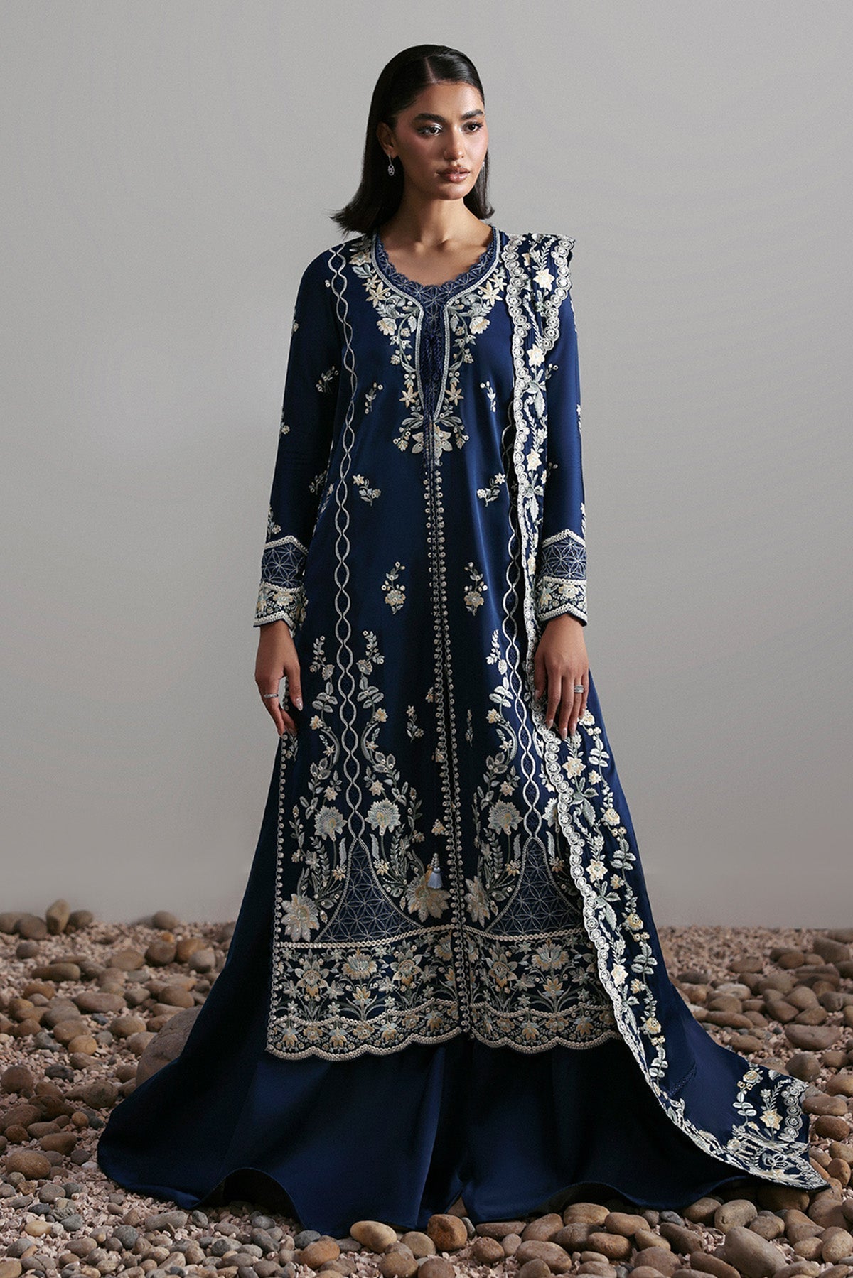 Afrozeh | Slate Ready to Wear | Alara - Pakistani Designer Dress - by Afrozeh - Type : Ladies Clothes - 100% Original at Saira Sultan