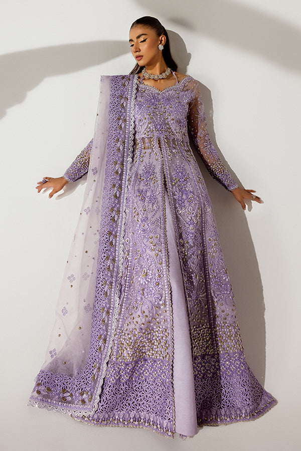 Saffron | Scintilla Formals | Periwinkle L Soft Lilac Organza