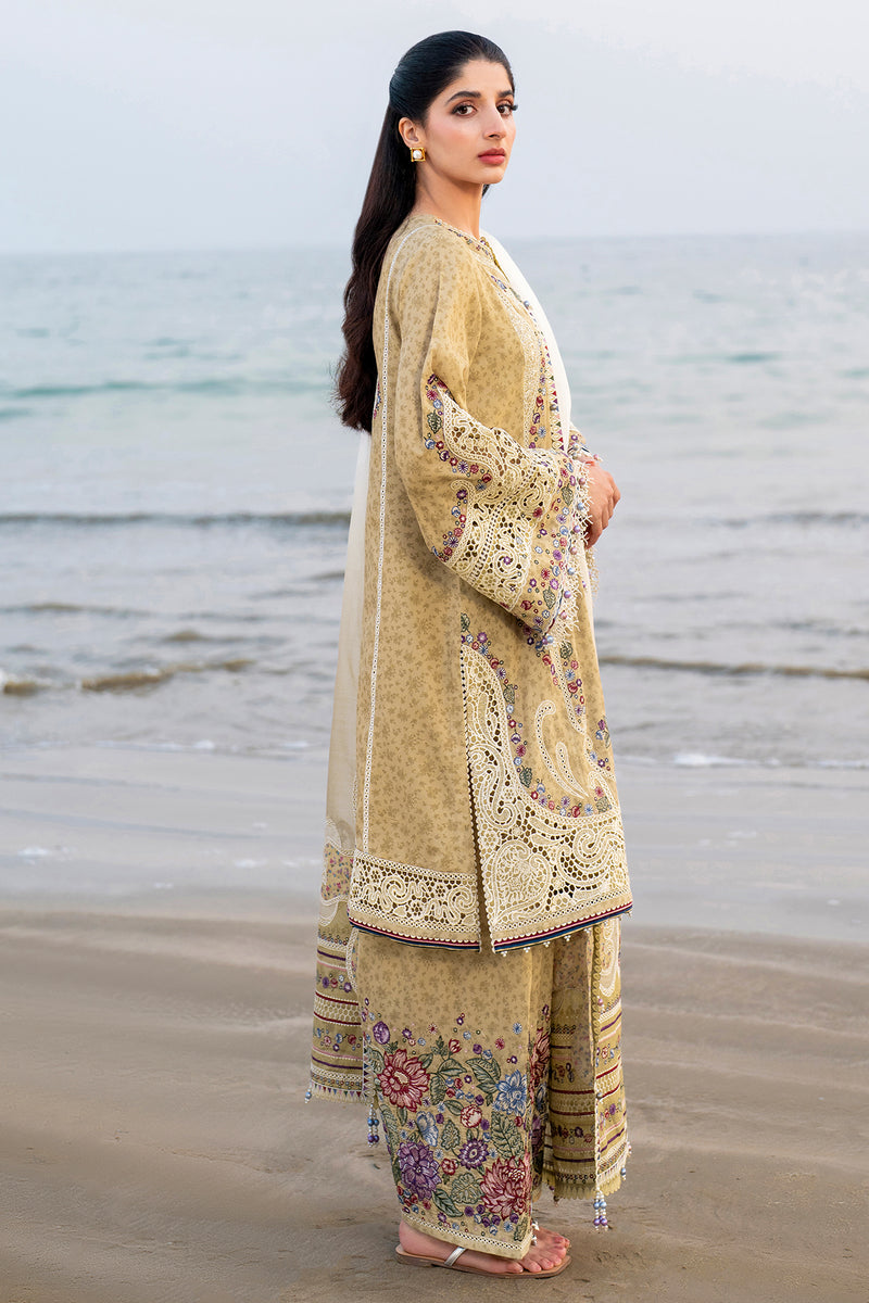 Jazmin | Shahkaar Luxury Lawn 25 | SL25-D4 L Mustard Lawn