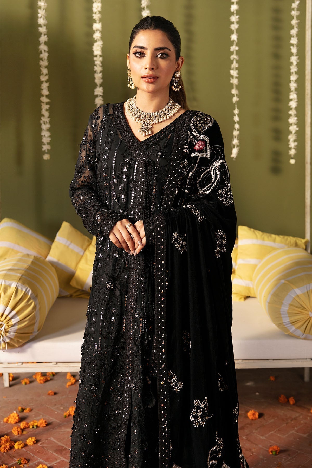 Nureh | Jhoomro Wedding Formals |NL-57 - LIBAS-E-KHAS - Pakistani Designer Dress - by Nureh | Type: Bridal - 100% Original at Saira Sultan