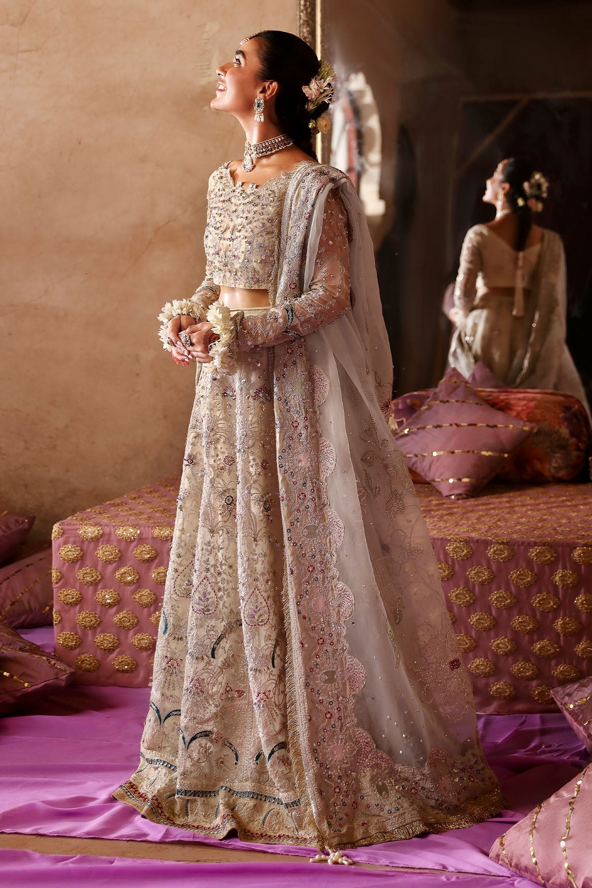 Nureh | Jhoomro Wedding Formals | NL-72 CHANDNI - Pakistani Designer Dress - by Nureh | Type: Bridal - 100% Original at Saira Sultan