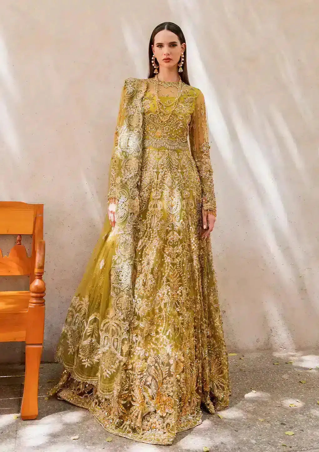 Elaf Premium | Evara Wedding 23 | EEB-05 HENNA - Pakistani Designer Dress - by Elaf Premium | Type: Bridal - 100% Original at Saira Sultan