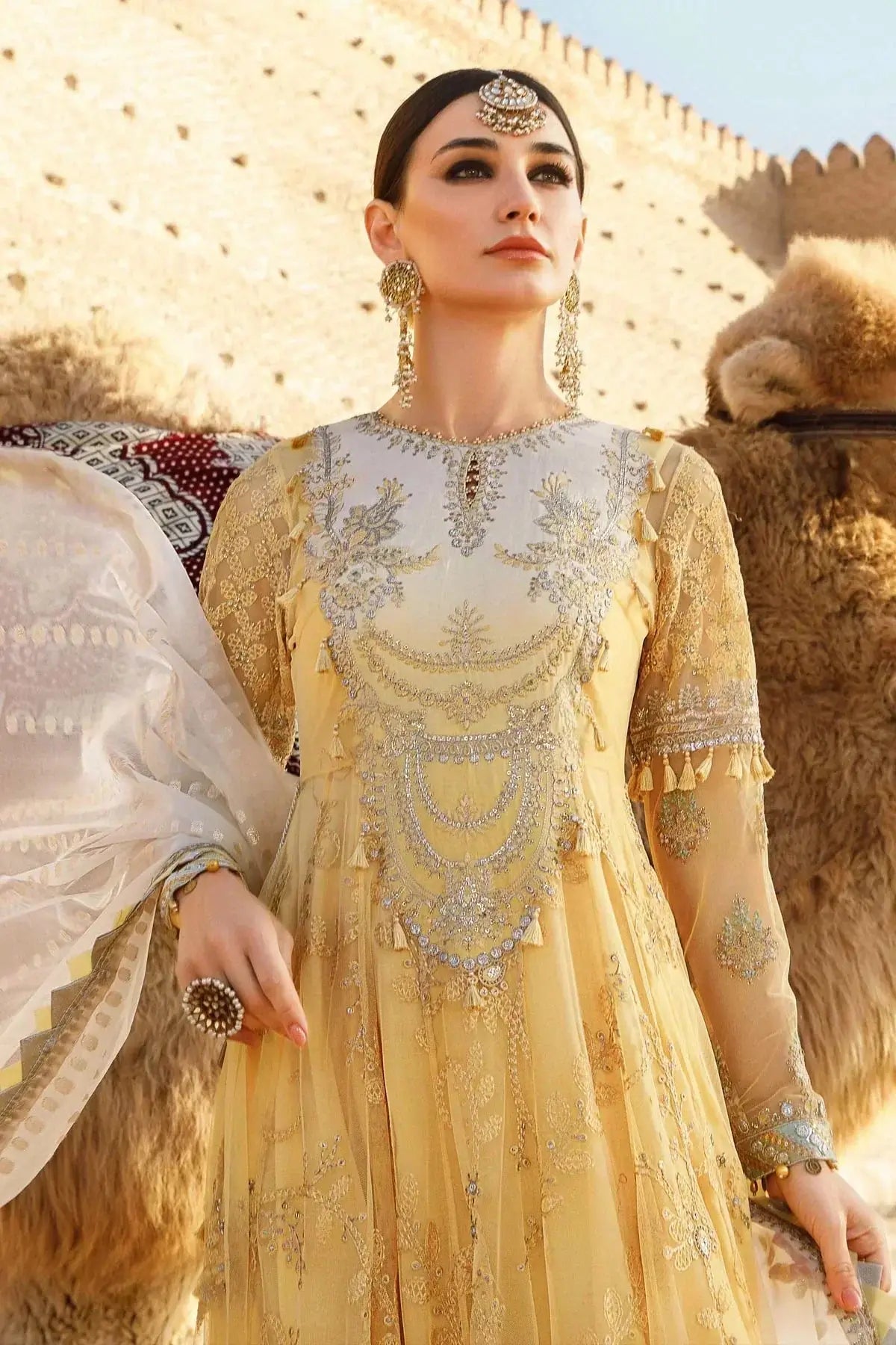 Maria B | Luxury Lawn | D-2305-A - Pakistani Designer Dress - by Maria B | Type: Luxury - 100% Original at Saira Sultan