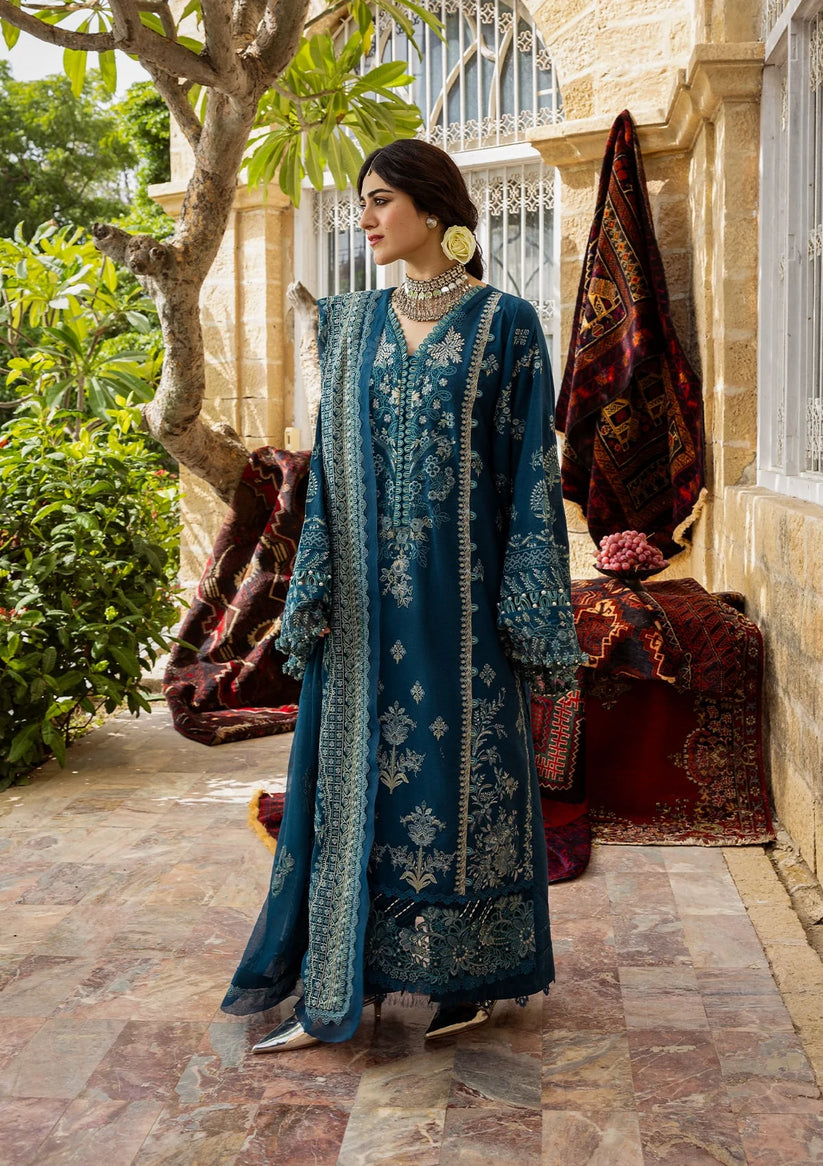 Kahf Premium | Kahf Karandi 25 |KKH-05 CYARA - Pakistani Designer Dress - by Kahf Premium - Type : Ladies Clothes - 100% Original at Saira Sultan