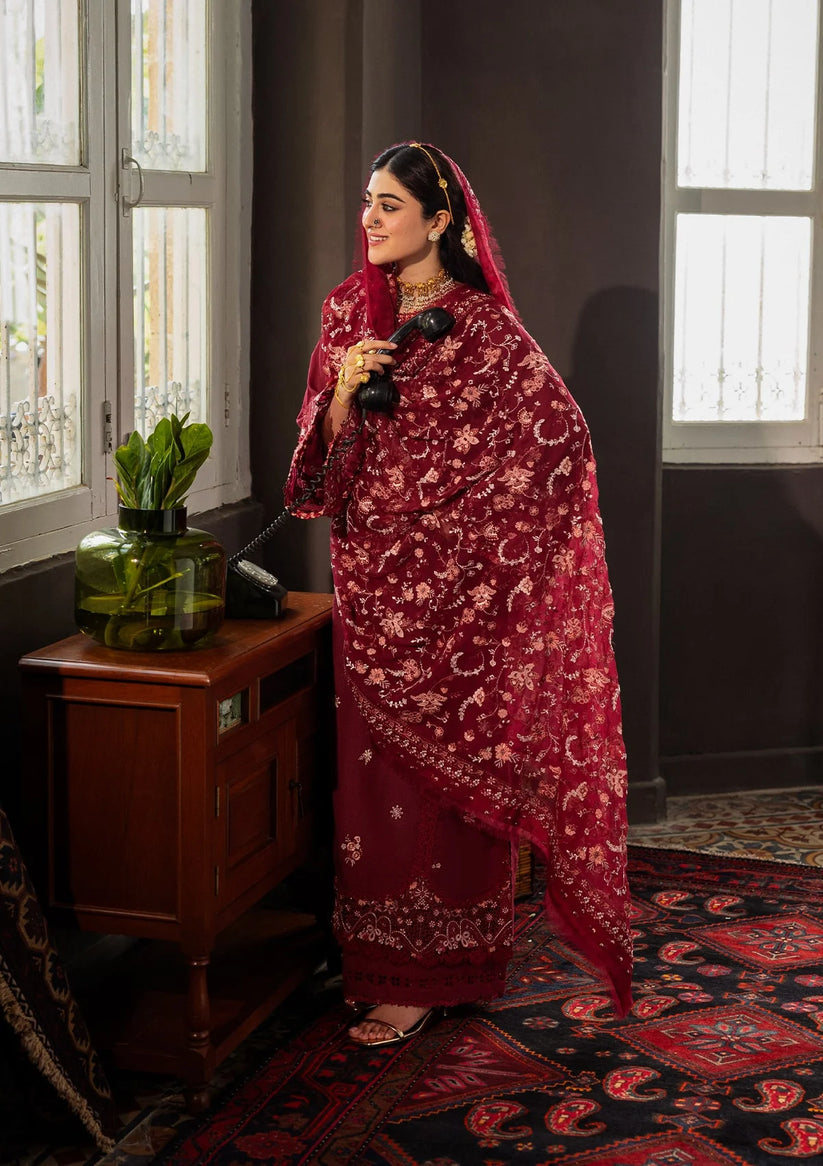 Kahf Premium | Kahf Karandi 25 | KKH-03 ROSELITH - Pakistani Designer Dress - by Kahf Premium - Type : Ladies Clothes - 100% Original at Saira Sultan