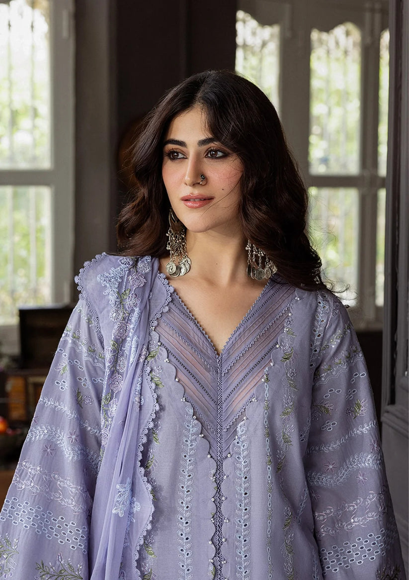 Kahf Premium | Kahf Karandi 25 | KKH-04 WISTERIA - Pakistani Designer Dress - by Kahf Premium - Type : Ladies Clothes - 100% Original at Saira Sultan