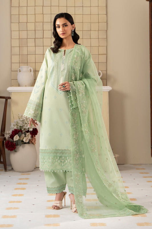 Maryum N Maria | Luxury Lawn 25 | AZAL - MS50116 XS Mint Green Lawn