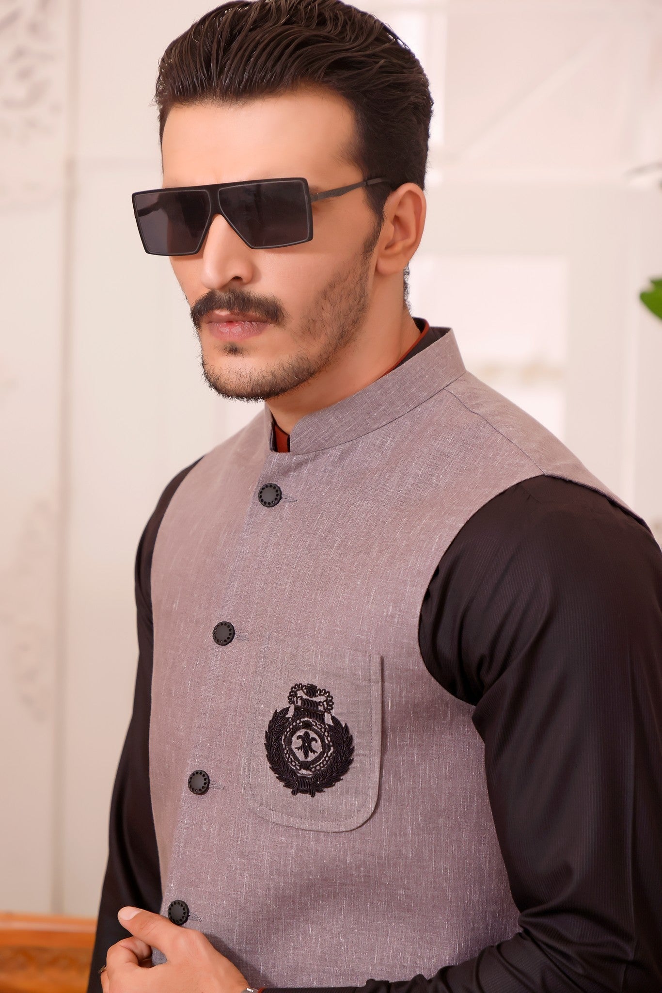 TGM | Men Fancy Wedding | Ash Gray (3 Piece) X-Large