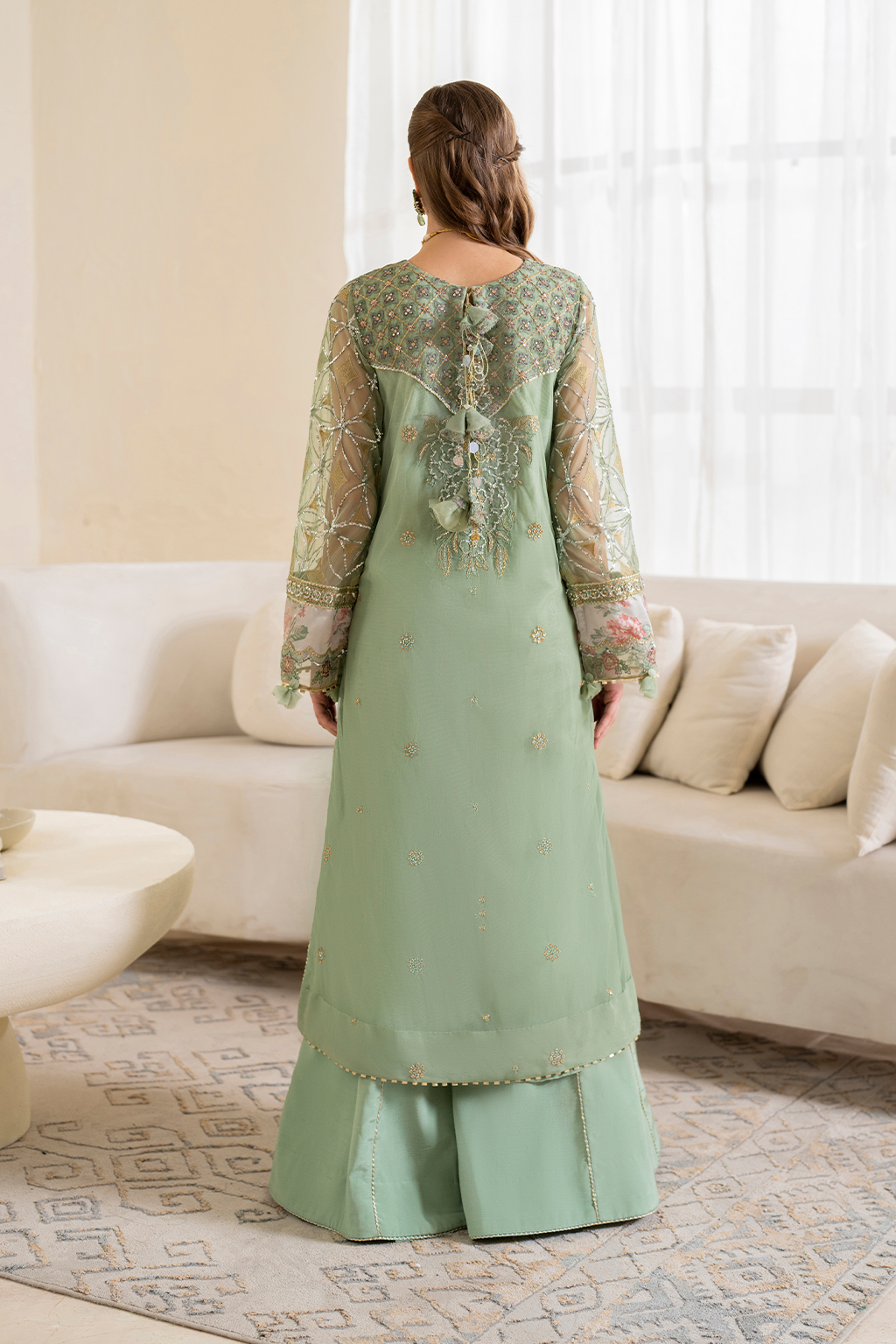 Iznik | Chinnon Chiffon | CC-41 Embroidered Net - Pakistani Designer Dress - by Iznik | Type: Formal - 100% Original at Saira Sultan