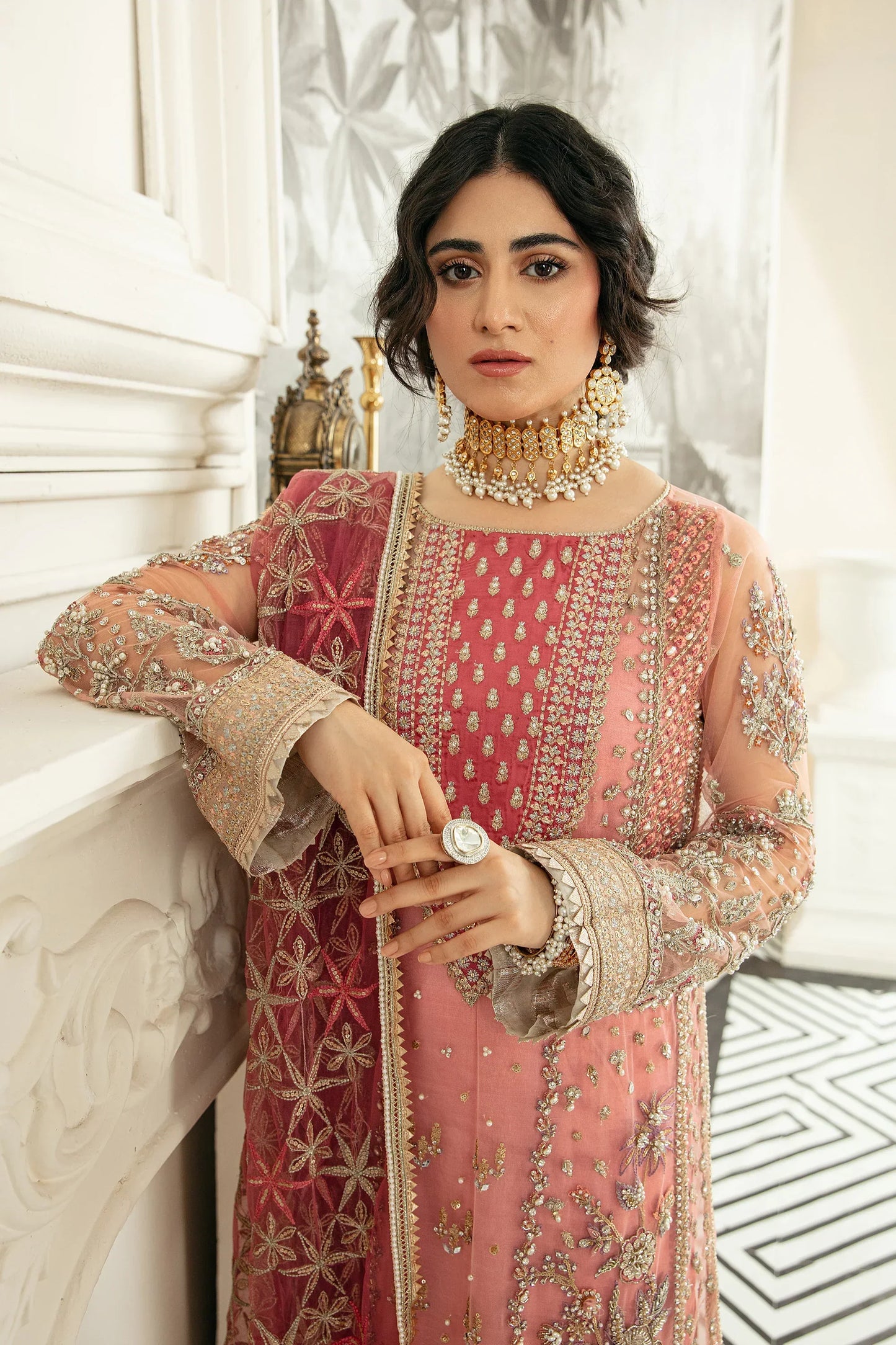 Ezra | Wedding Collection | Sahiba - Pakistani Designer Dress - by Ezra | Type: Bridal - 100% Original at Saira Sultan