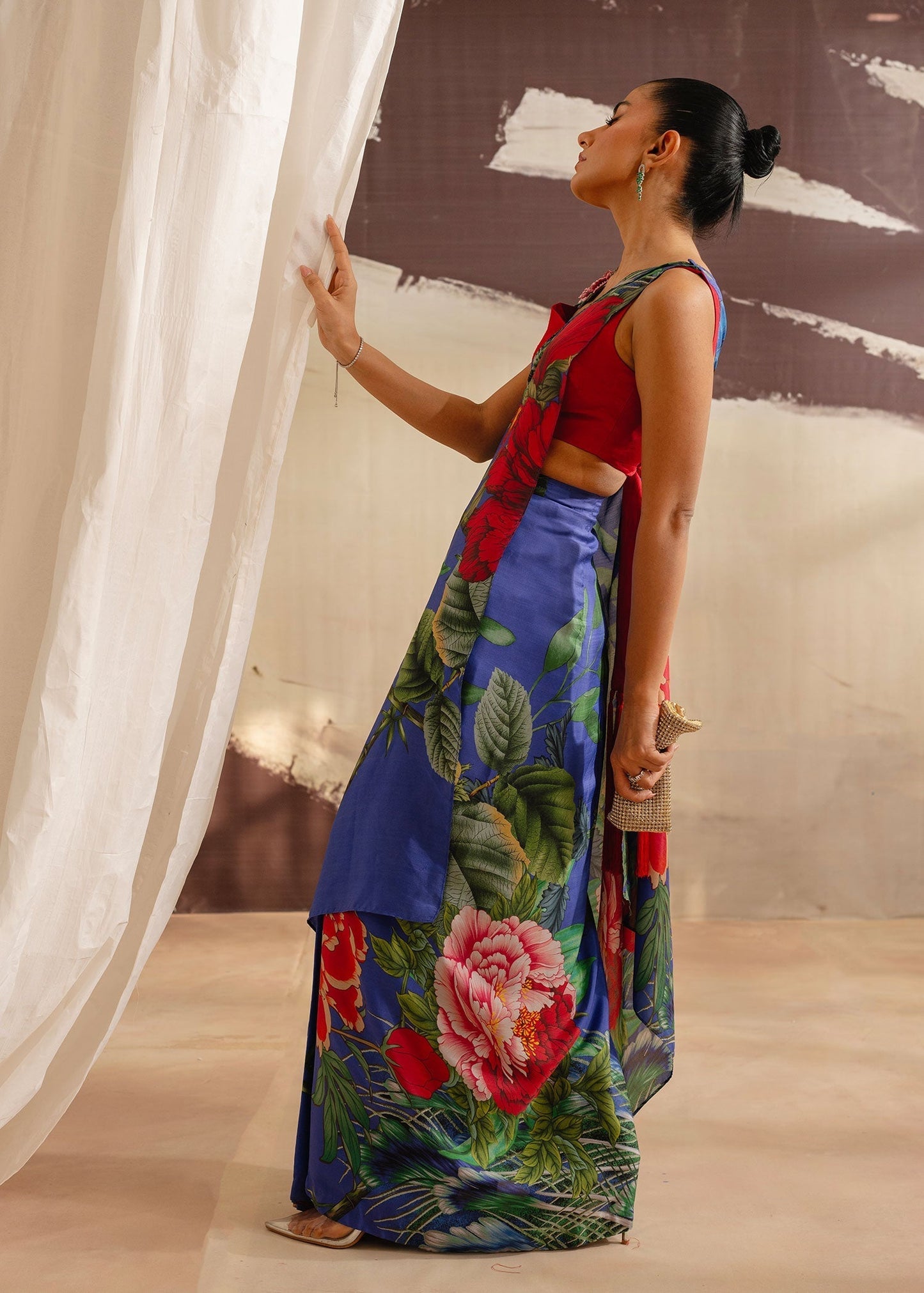 Mahgul | Eye of Cemal | Bold Breeze XS Blue Korean Raw Silk