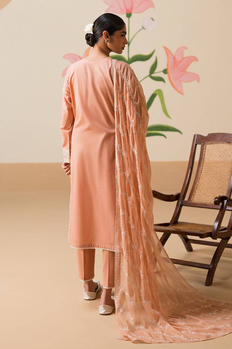 Cross Stitch | Chikankari Lawn Collection | P-03 - Pakistani Designer Dress - by Cross Stitch | Type: Luxury - 100% Original at Saira Sultan