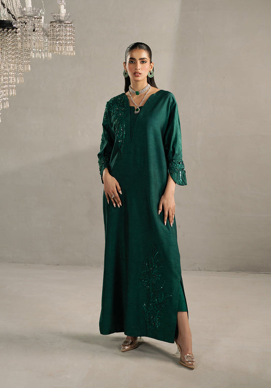 Zarqash | Silk Edit | ZQS 009 IZEL S Emerald Green Raw Silk