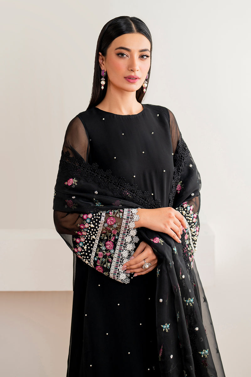 Baroque | Formal Collection | CHIFFON UF-682 M Black Chiffon