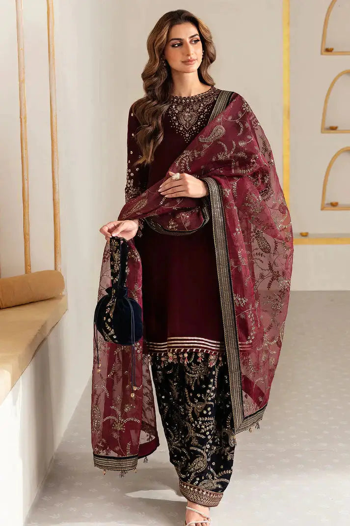 Jazmin | Velvet 23 | VF-2018 - Pakistani Designer Dress - by Jazmin | Type: Formal - 100% Original at Saira Sultan