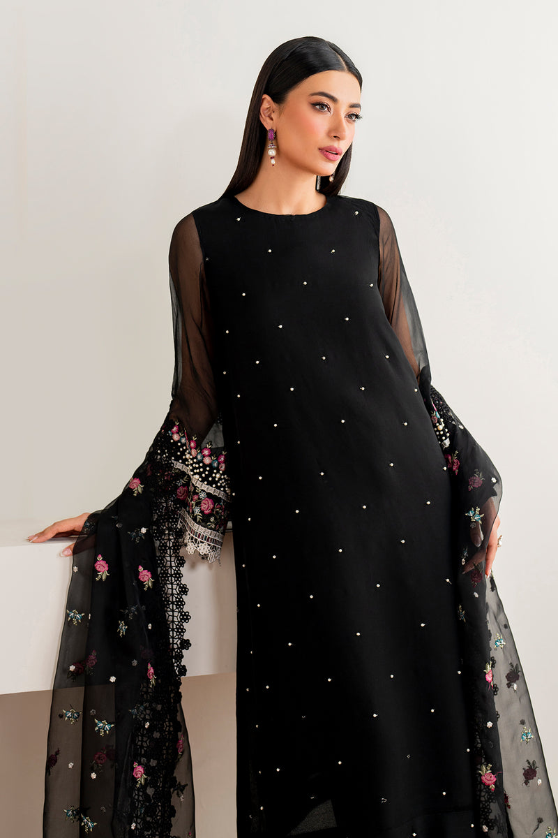 Baroque | Formal Collection | CHIFFON UF-682 L Black Chiffon