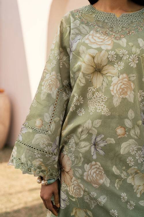Baroque | Luxury Pret 24 | LAWN UF-596 - Pakistani Designer Dress - by Baroque | Type: Luxury - 100% Original at Saira Sultan