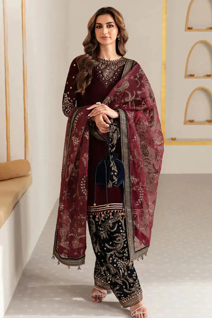 Jazmin | Velvet 23 | VF-2018 - Pakistani Designer Dress - by Jazmin | Type: Formal - 100% Original at Saira Sultan