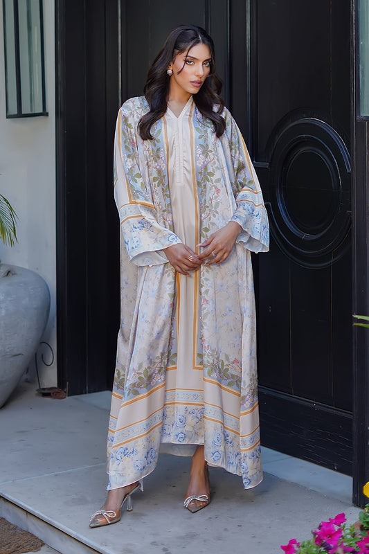 Erum Khan | Nue 25 | Sand Dune XS Off White Charmeuse Silk