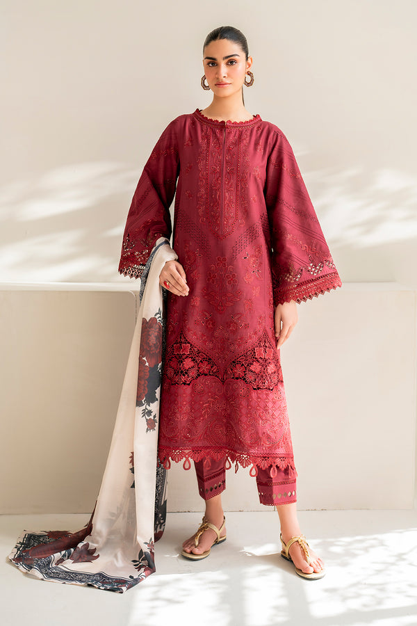 Baroque | Luxury Pret 24 | LAWN UF-676 - Pakistani Designer Dress - by Baroque | Type: Luxury - 100% Original at Saira Sultan