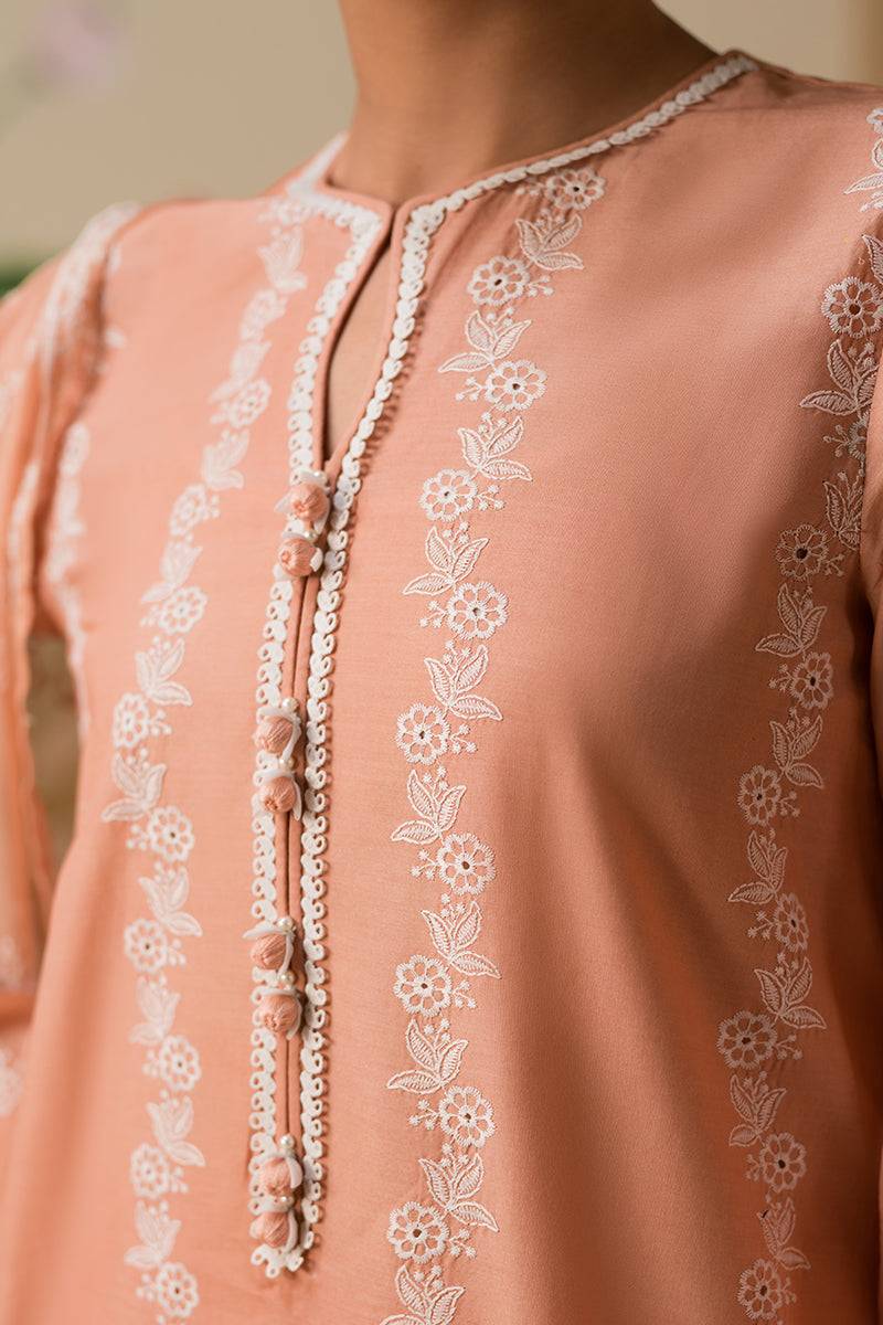 Cross Stitch | Chikankari Lawn Collection | P-03 - Pakistani Designer Dress - by Cross Stitch | Type: Luxury - 100% Original at Saira Sultan