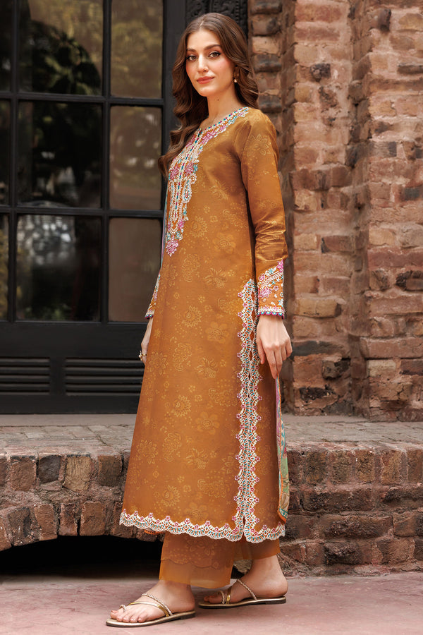 Farasha | Printed Essentials | Malisa S Burnt Orange Lawn
