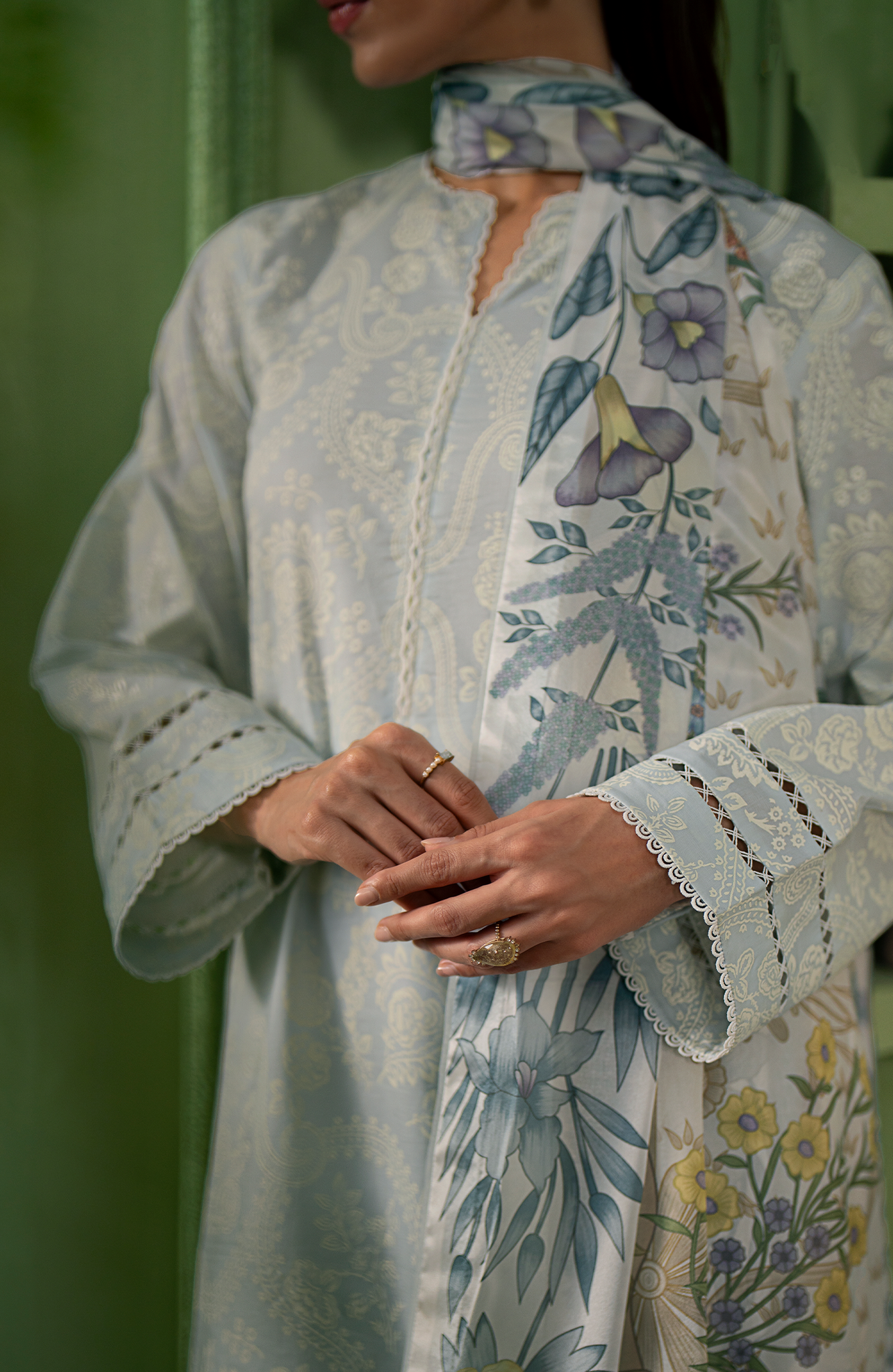 Seran | Artisan Lawn 25 | GLACE M Ice Blue Lawn