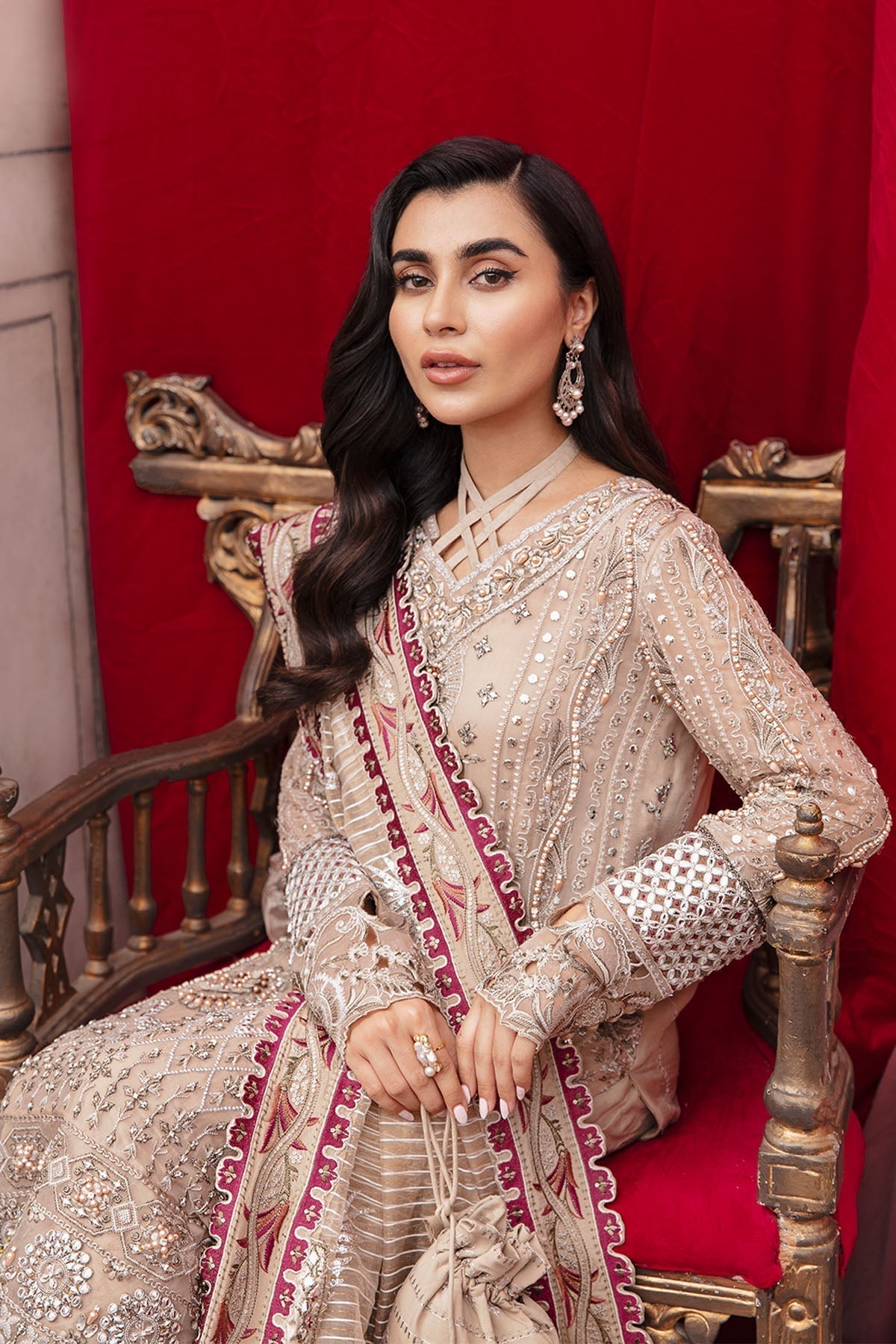 Nureh | Jhoomro Wedding Formals | Jaipur - Pakistani Designer Dress - by Nureh | Type: Bridal - 100% Original at Saira Sultan
