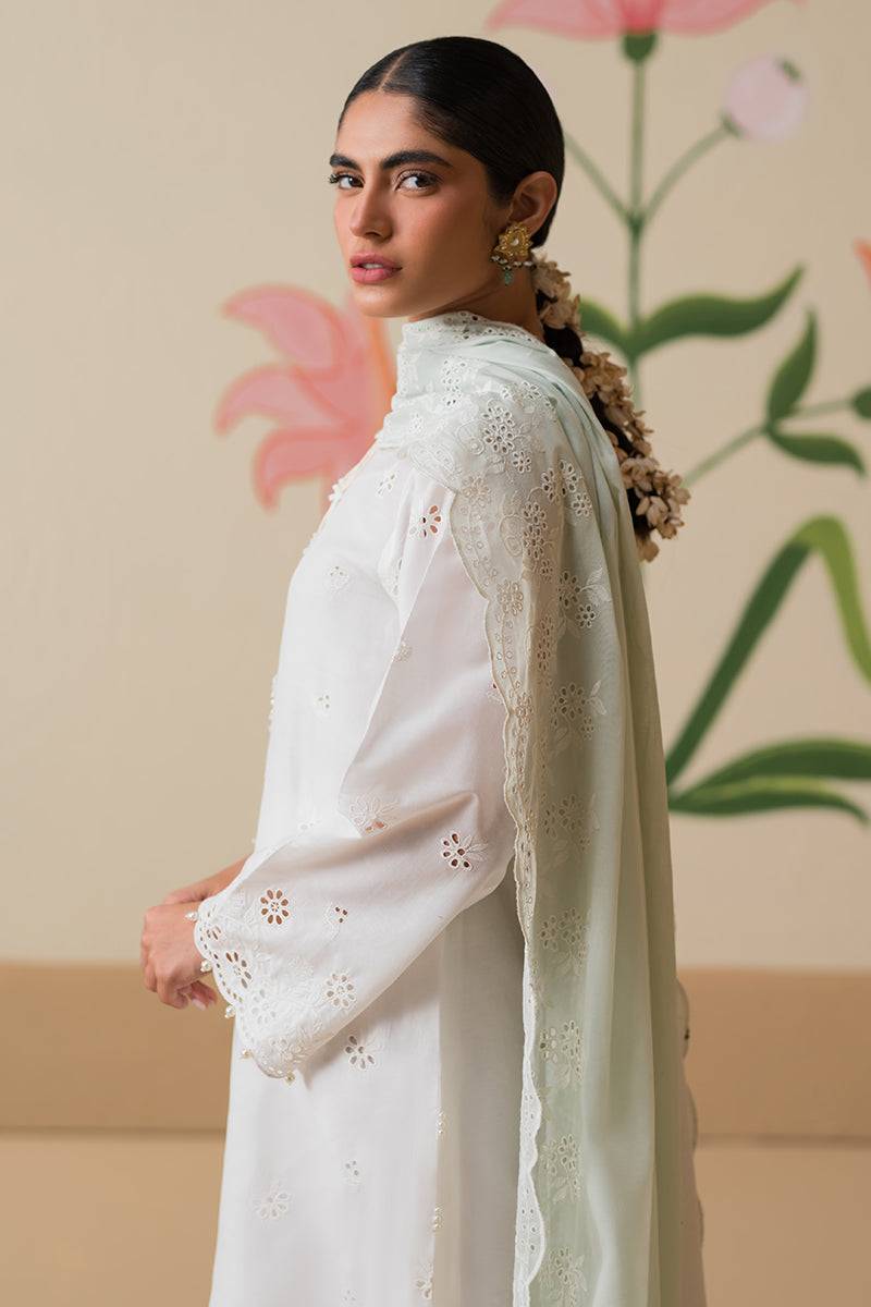 Cross Stitch | Chikankari Lawn Collection | P-06 - Pakistani Designer Dress - by Cross Stitch | Type: Luxury - 100% Original at Saira Sultan