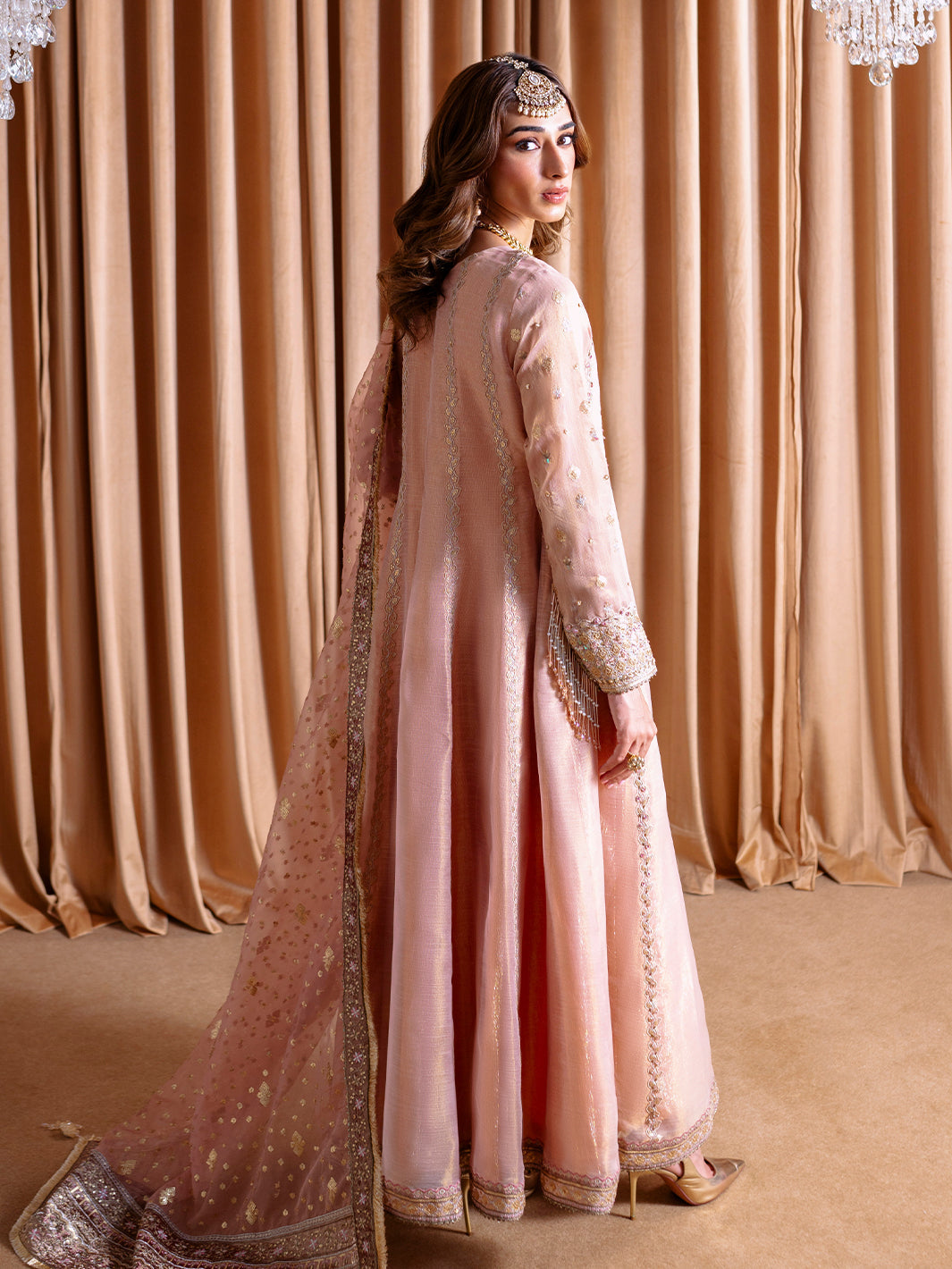 Faiza Faisal | Rema Wedding Formals 24 | Irum M Tea Pink Masoori Net