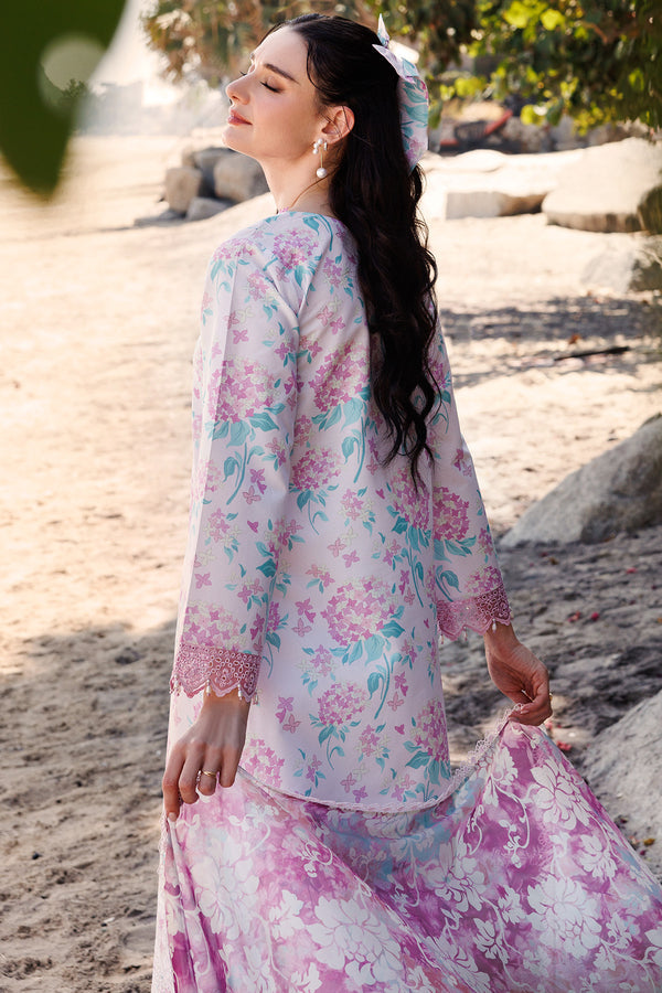 Farasha | Printed Essentials | Blossom Mist L Soft Lilac Lawn