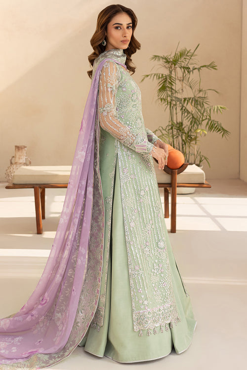 Farasha | Lu Zella Premium Formals 25 | Sage Luxe - Pakistani Designer Dress - by Farasha - Type : Ladies Clothes - 100% Original at Saira Sultan