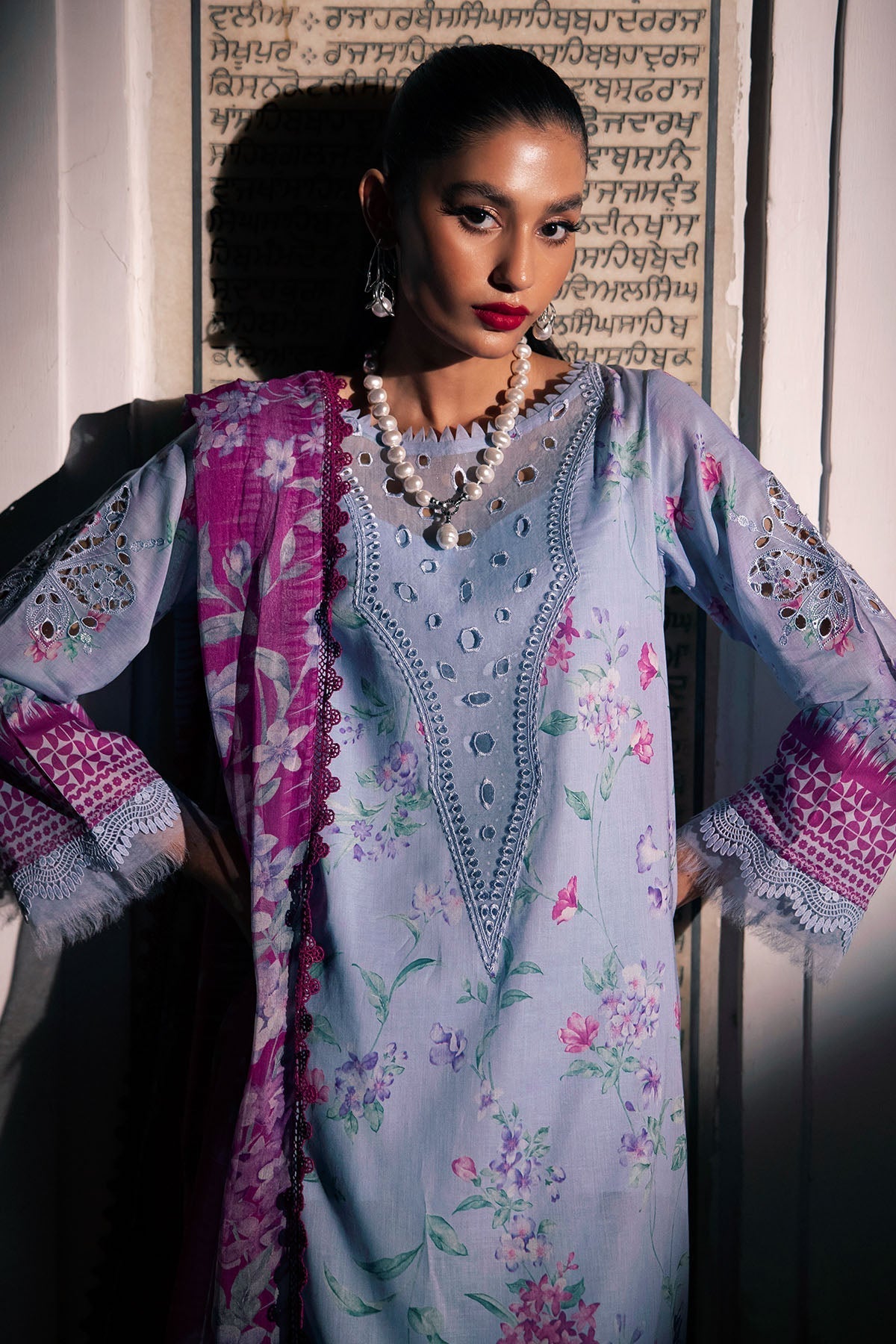 Nureh | Glam Girl Lawn | GL-17 M Lavender Lawn