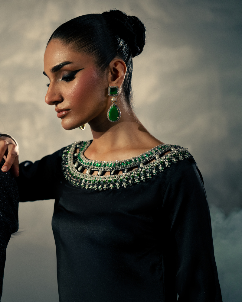 Vasal | Zyra Luxe Pret 26 | Noir Amber - Pakistani Designer Dress - by Vasal - Type : Ladies Clothes - 100% Original at Saira Sultan