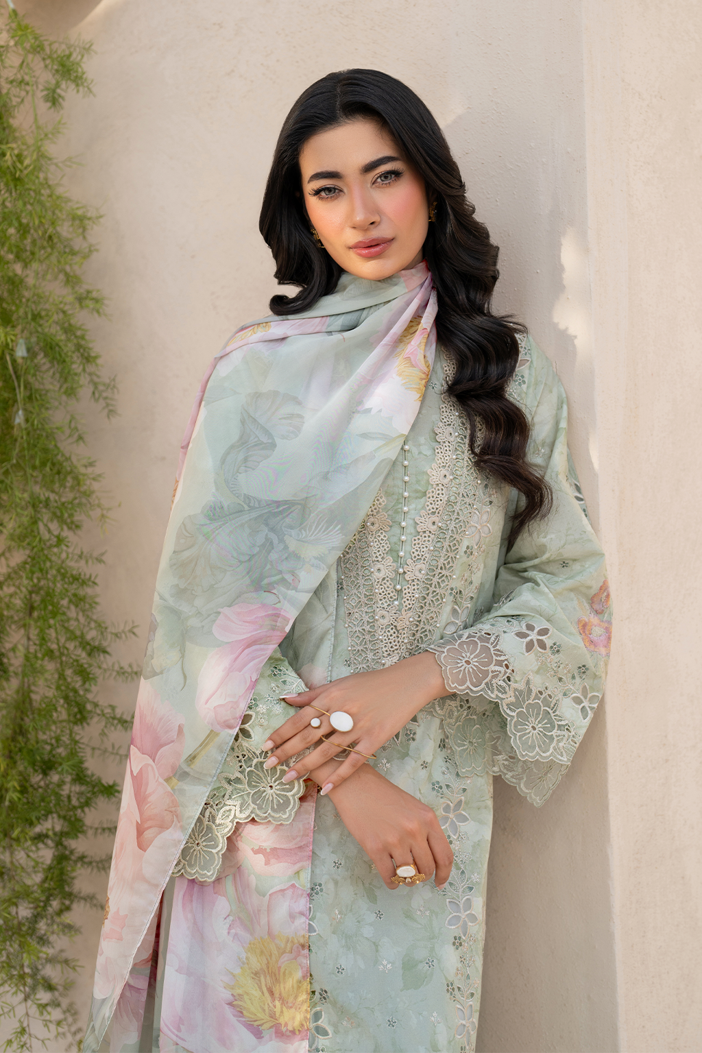 Iznik | Festive Lawn 25 | EFL-07 L Mint Lawn