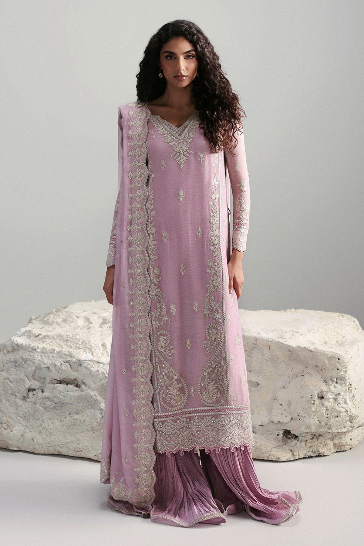 Afrozeh | Slate Ready to Wear | Elowen - Pakistani Designer Dress - by Afrozeh - Type : Ladies Clothes - 100% Original at Saira Sultan