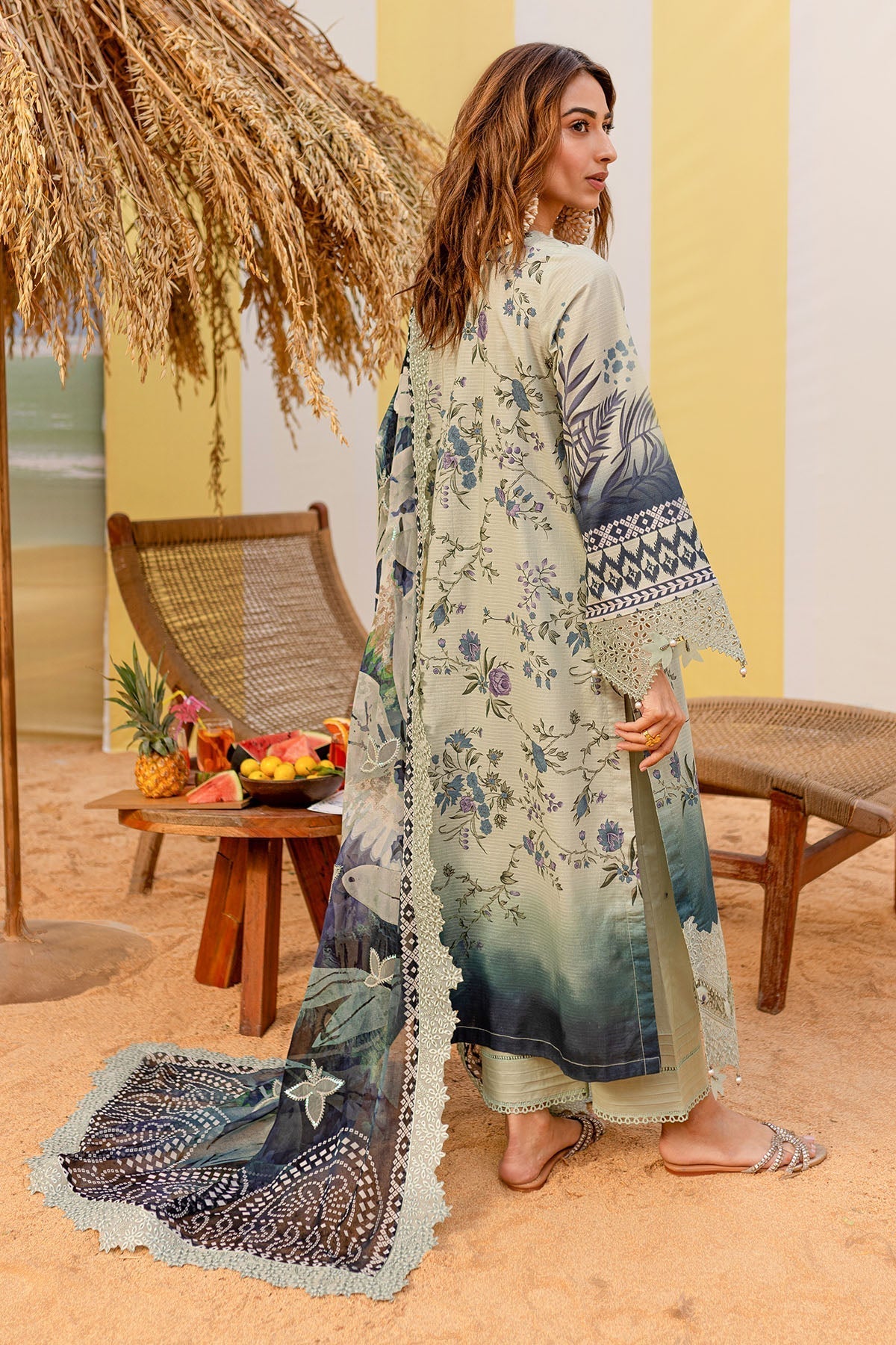 Nureh | Gardenia Lawn 25 | NSG-183 S Mint Lawn