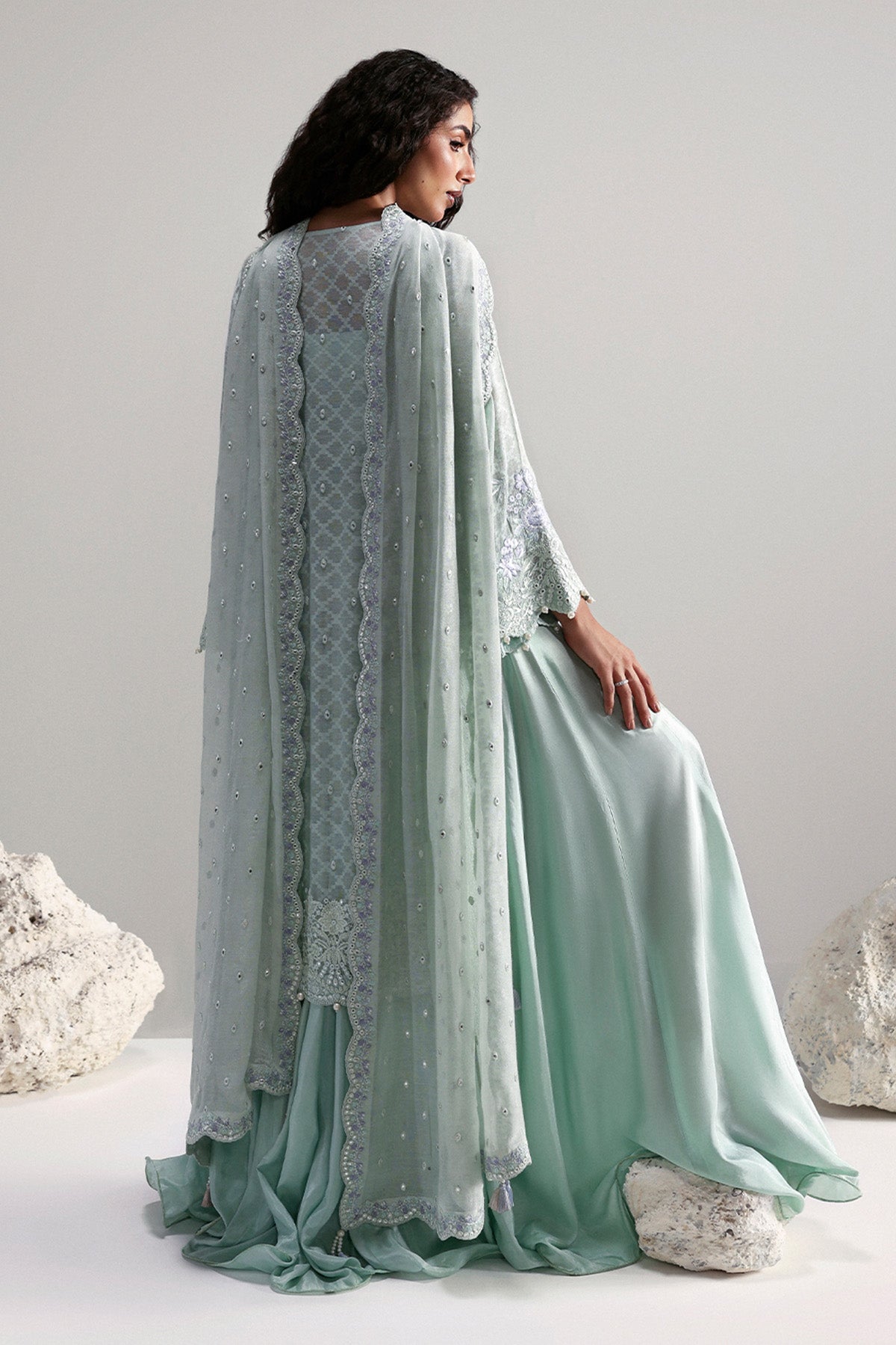 Afrozeh | Slate Ready to Wear | Elysia - Pakistani Designer Dress - by Afrozeh - Type : Ladies Clothes - 100% Original at Saira Sultan