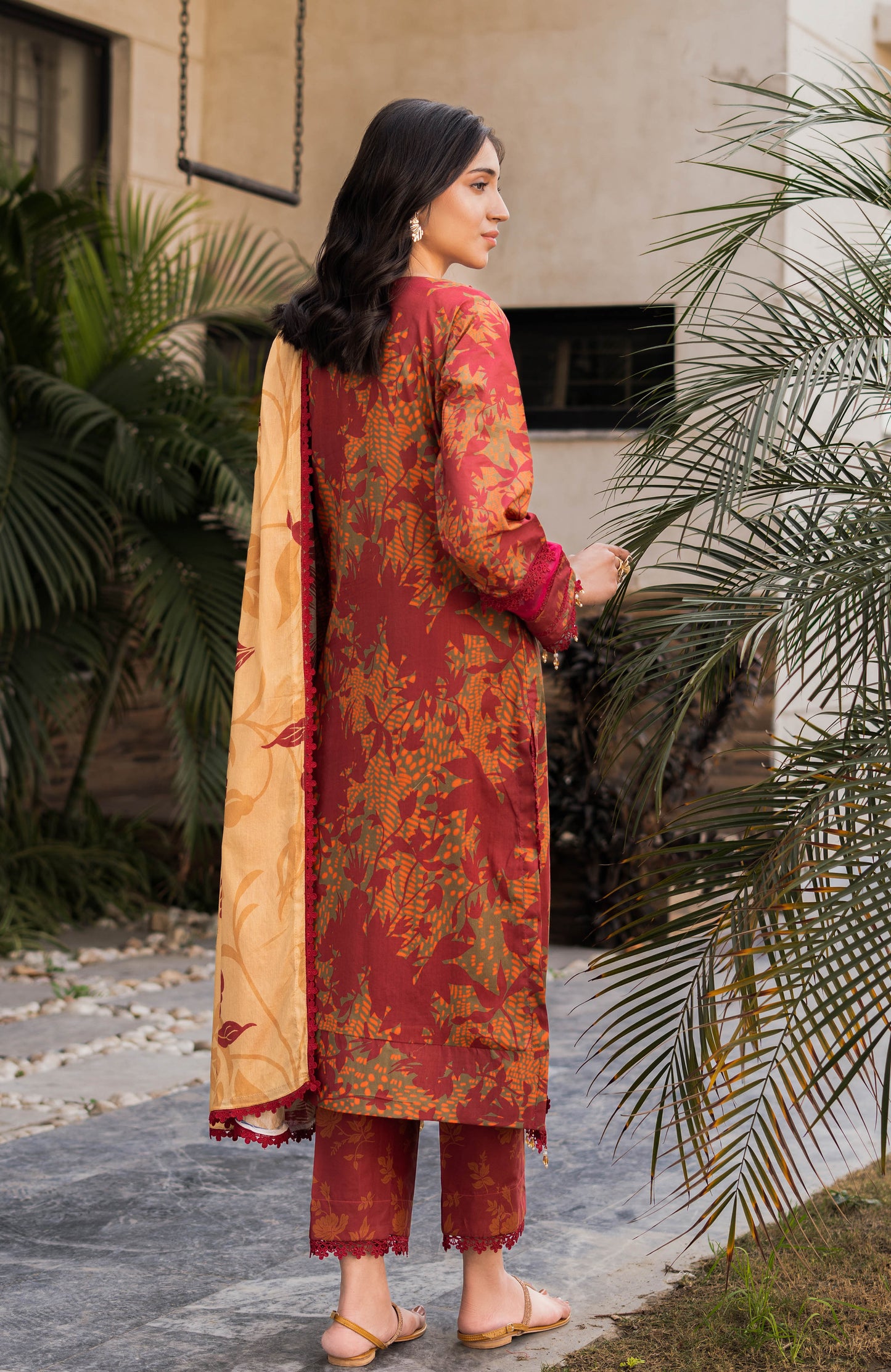 Alzohaib | Premium Prints 25 | AZP-25-06 S Maroon Digital Printed