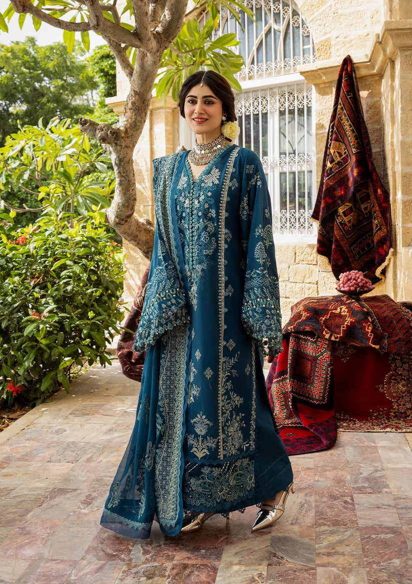 Kahf Premium | Kahf Karandi 25 |KKH-05 CYARA - Pakistani Designer Dress - by Kahf Premium - Type : Ladies Clothes - 100% Original at Saira Sultan