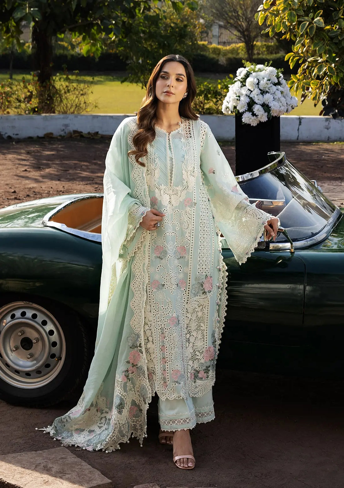 Kahf Premium | Luxury Lawn 25 | KLR-2B Garnet XS Aqua Lawn