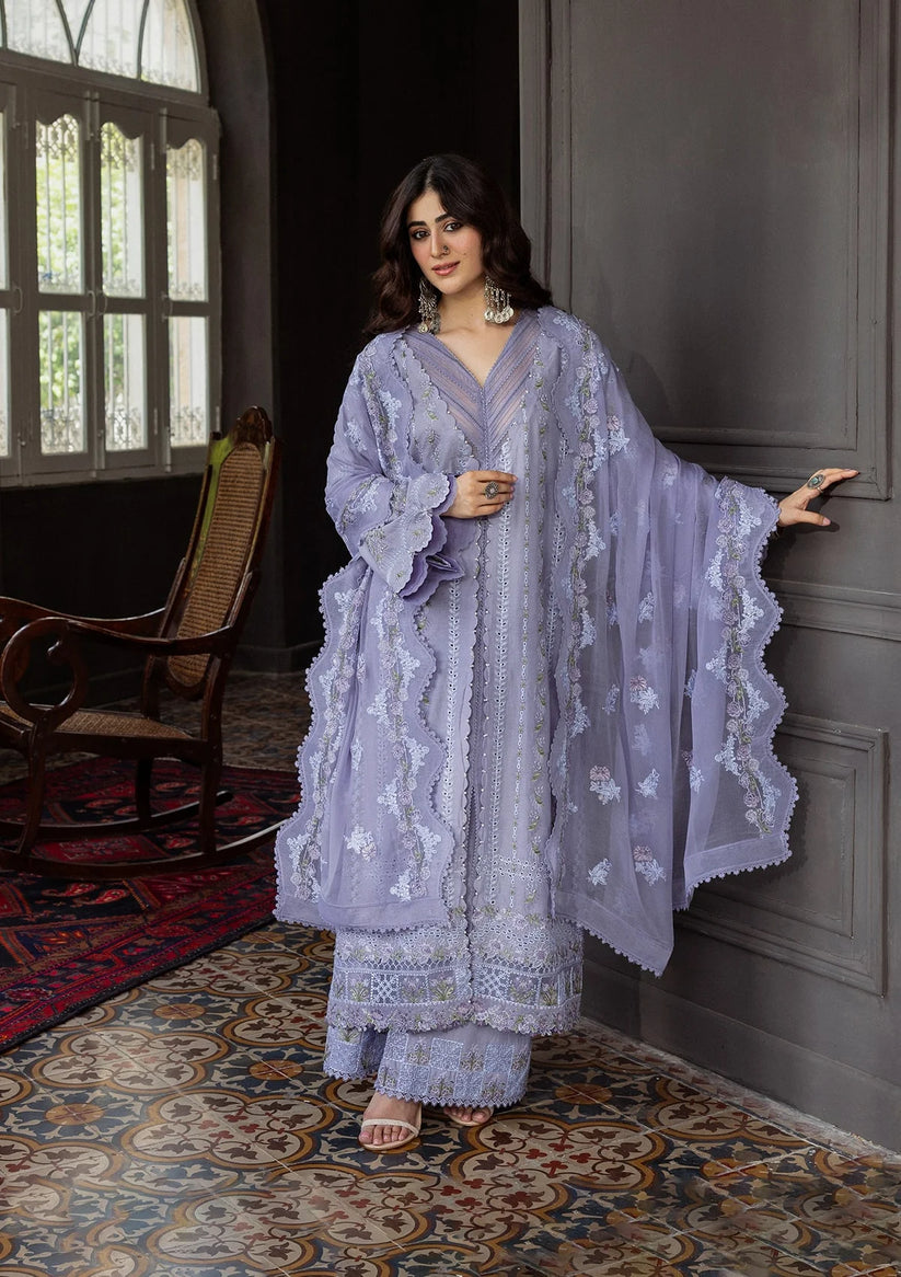 Kahf Premium | Kahf Karandi 25 | KKH-04 WISTERIA - Pakistani Designer Dress - by Kahf Premium - Type : Ladies Clothes - 100% Original at Saira Sultan