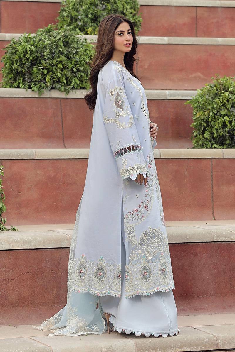 Qalamkar | Festive Lawn 2024 | PS-10 ZAIB - Pakistani Designer Dress - by Qalamkar | Type: Luxury - 100% Original at Saira Sultan