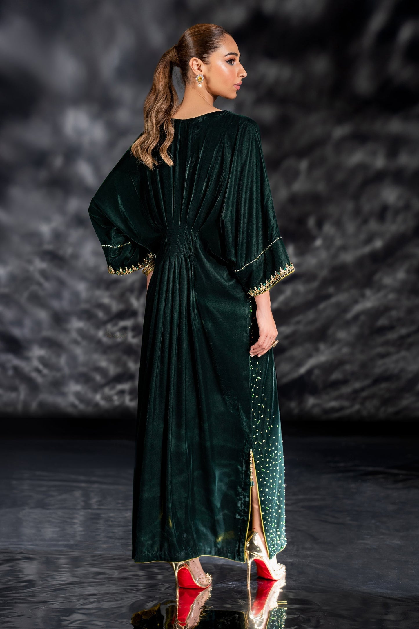 Naqshi | Makhmal 24 | VINNIE XL Deep Green Velvet