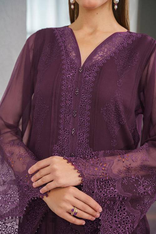 Baroque | Luxury Pret 24 | CHIFFON UF-519 - Pakistani Designer Dress - by Baroque | Type: Luxury - 100% Original at Saira Sultan